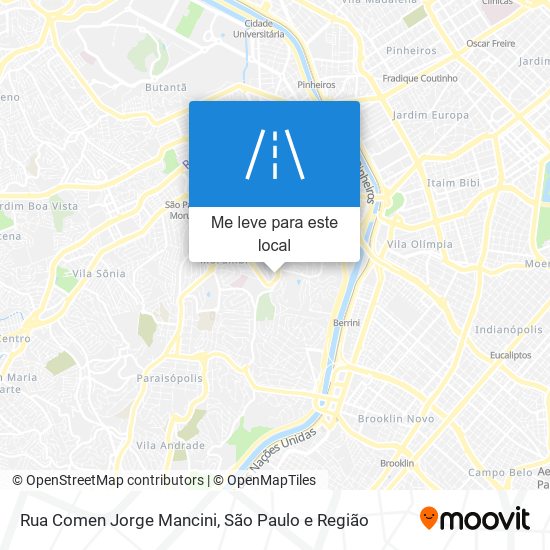 Rua Comen Jorge Mancini mapa