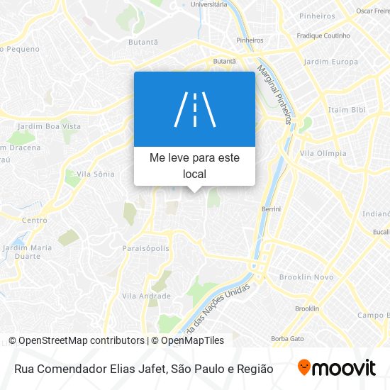 Rua Comendador Elias Jafet mapa