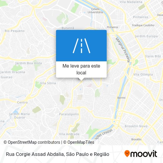 Rua Corgie Assad Abdalia mapa