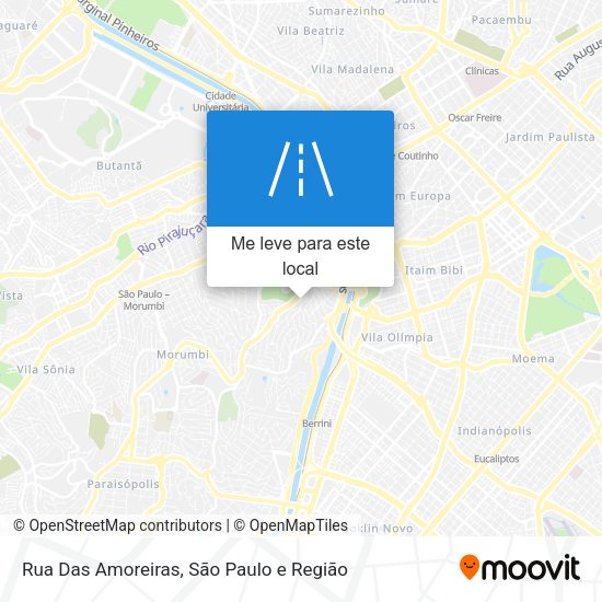 Rua Das Amoreiras mapa