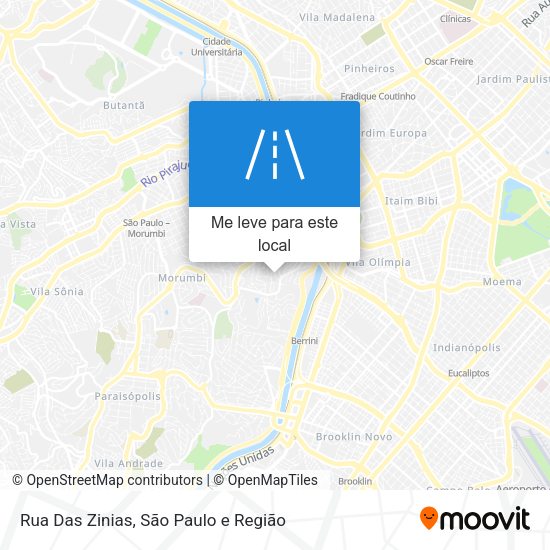 Rua Das Zinias mapa