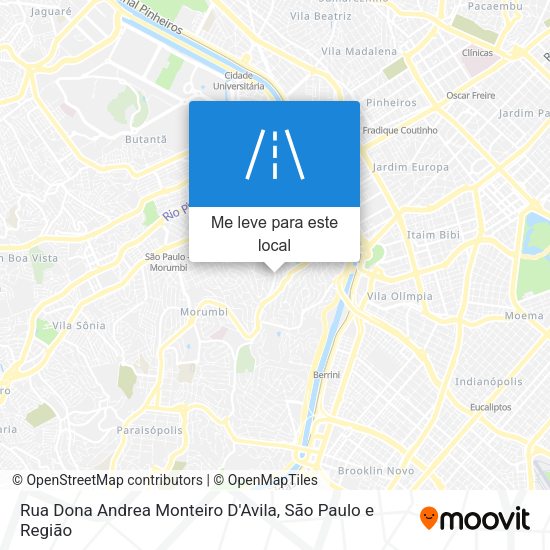 Rua Dona Andrea Monteiro D'Avila mapa