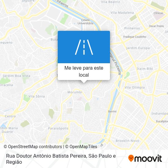 Rua Doutor Antônio Batista Pereira mapa