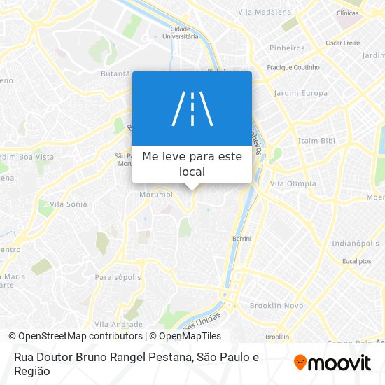 Rua Doutor Bruno Rangel Pestana mapa