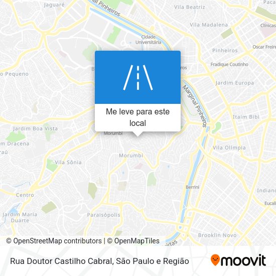 Rua Doutor Castilho Cabral mapa