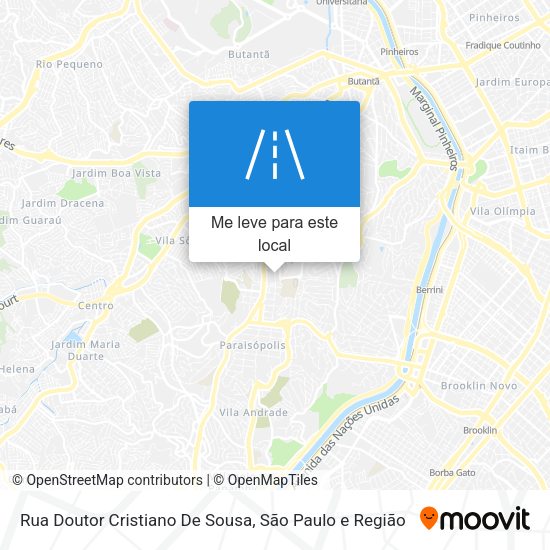 Rua Doutor Cristiano De Sousa mapa