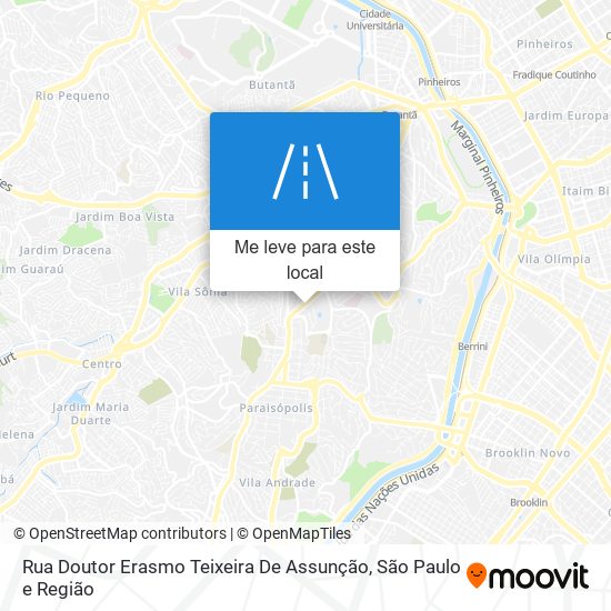 Rua Doutor Erasmo Teixeira De Assunção mapa