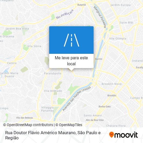 Rua Doutor Flávio Américo Maurano mapa