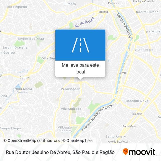 Rua Doutor Jesuino De Abreu mapa