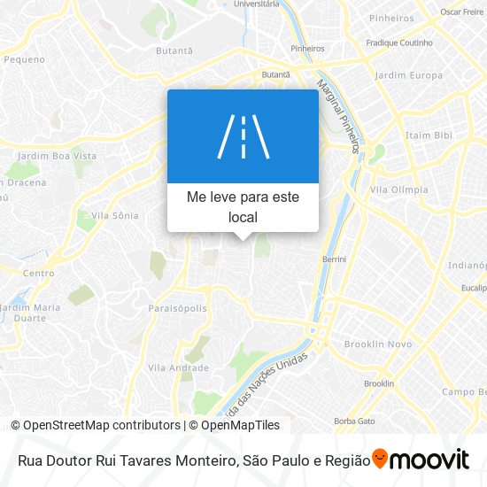 Rua Doutor Rui Tavares Monteiro mapa