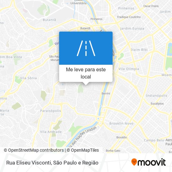 Rua Eliseu Visconti mapa