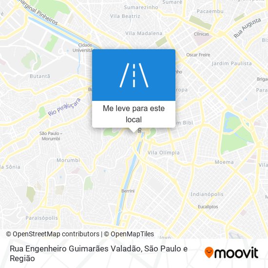 Rua Engenheiro Guimarães Valadão mapa