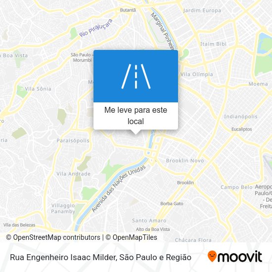 Rua Engenheiro Isaac Milder mapa