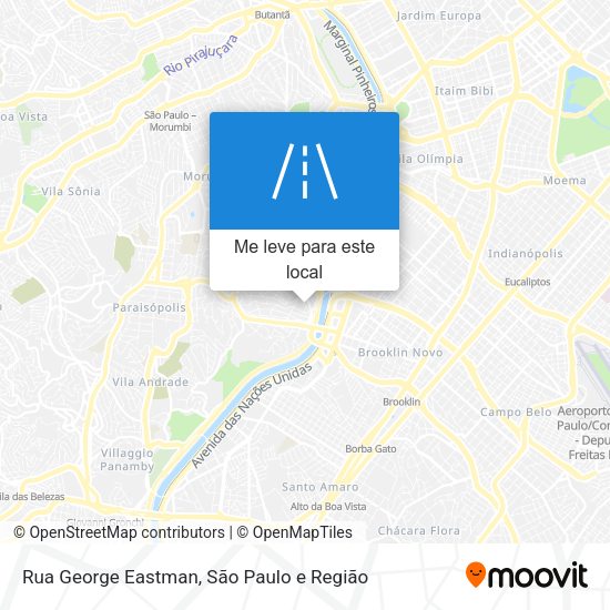 Rua George Eastman mapa
