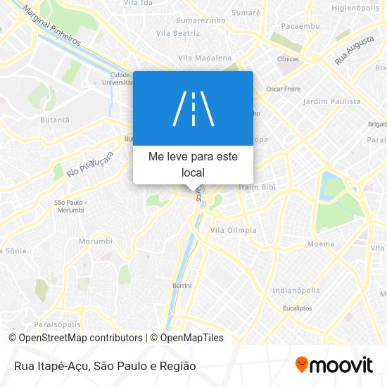 Rua Itapé-Açu mapa