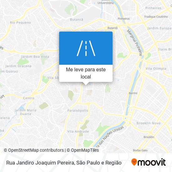 Rua Jandiro Joaquim Pereira mapa