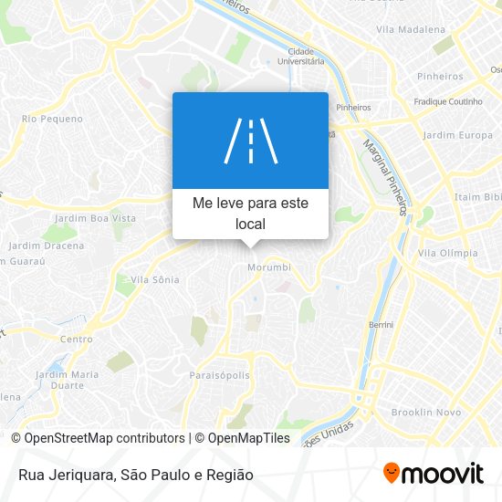 Rua Jeriquara mapa