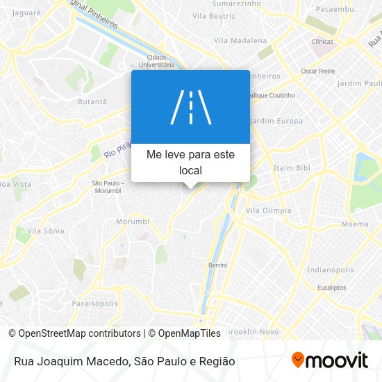 Rua Joaquim Macedo mapa