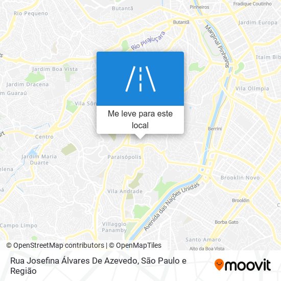 Rua Josefina Álvares De Azevedo mapa