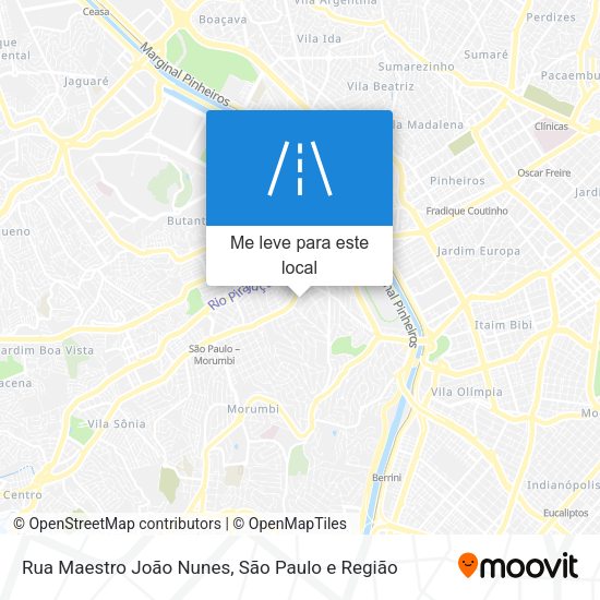 Rua Maestro João Nunes mapa