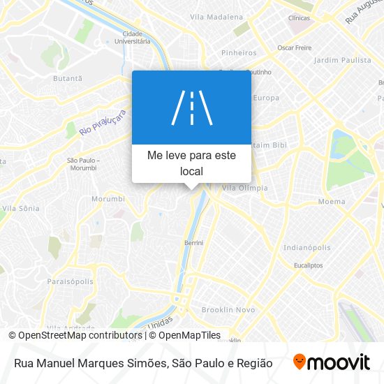Rua Manuel Marques Simões mapa