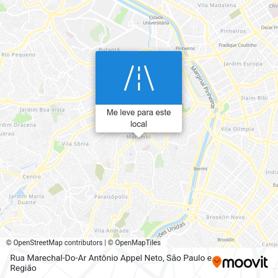 Rua Marechal-Do-Ar Antônio Appel Neto mapa
