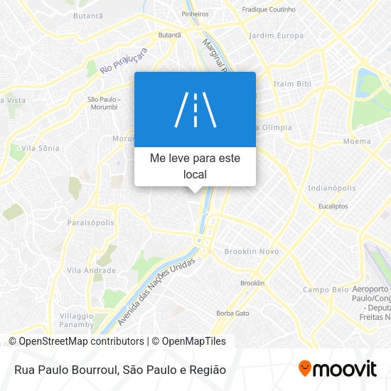 Rua Paulo Bourroul mapa