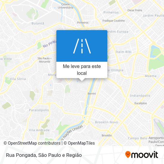 Rua Pongada mapa