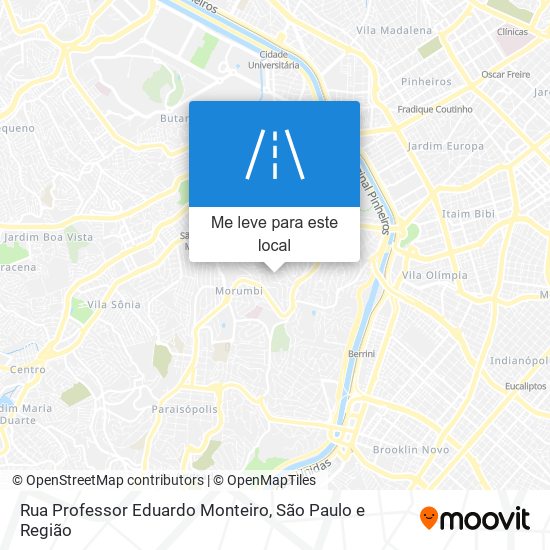 Rua Professor Eduardo Monteiro mapa