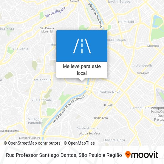 Rua Professor Santiago Dantas mapa