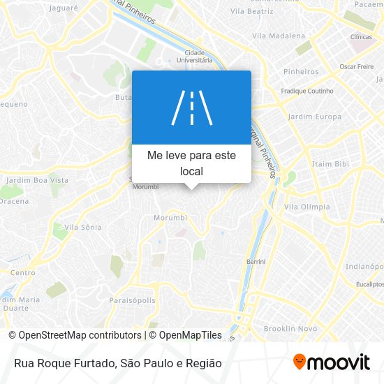 Rua Roque Furtado mapa
