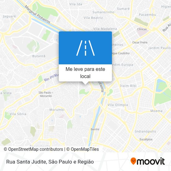 Rua Santa Judite mapa