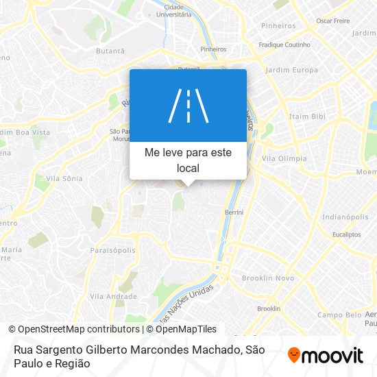 Rua Sargento Gilberto Marcondes Machado mapa