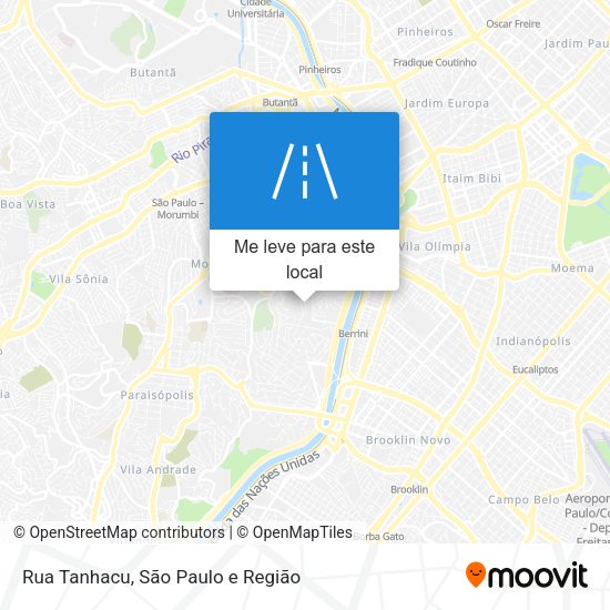 Rua Tanhacu mapa