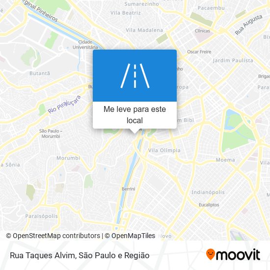 Rua Taques Alvim mapa