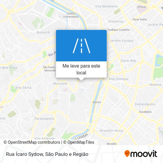 Rua Ícaro Sydow mapa