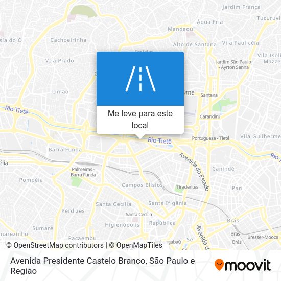 Avenida Presidente Castelo Branco mapa