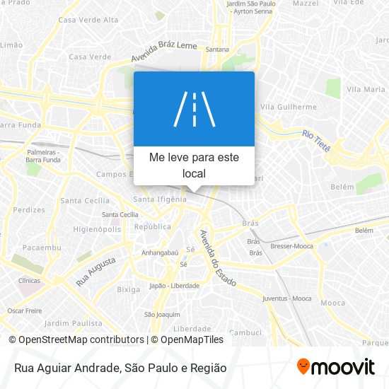 Rua Aguiar Andrade mapa