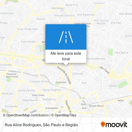 Rua Alice Rodrigues mapa