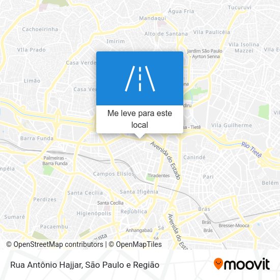 Rua Antônio Hajjar mapa