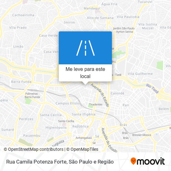 Rua Camila Potenza Forte mapa