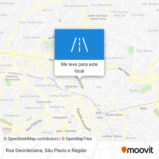 Rua Deocleciana mapa