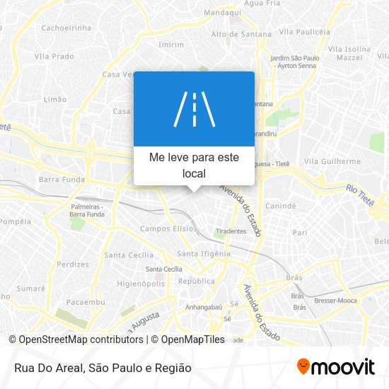 Rua Do Areal mapa