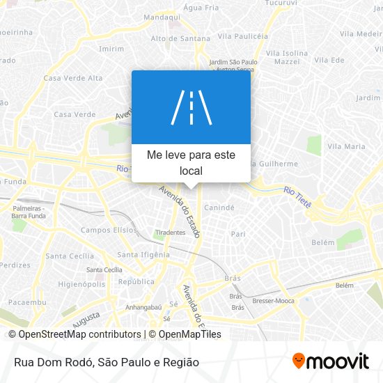 Rua Dom Rodó mapa