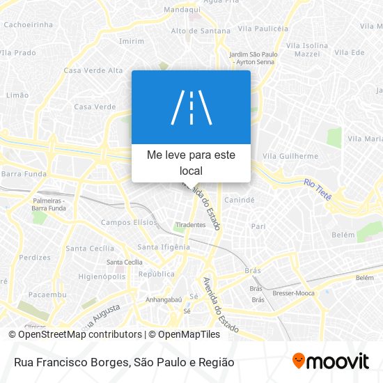 Rua Francisco Borges mapa