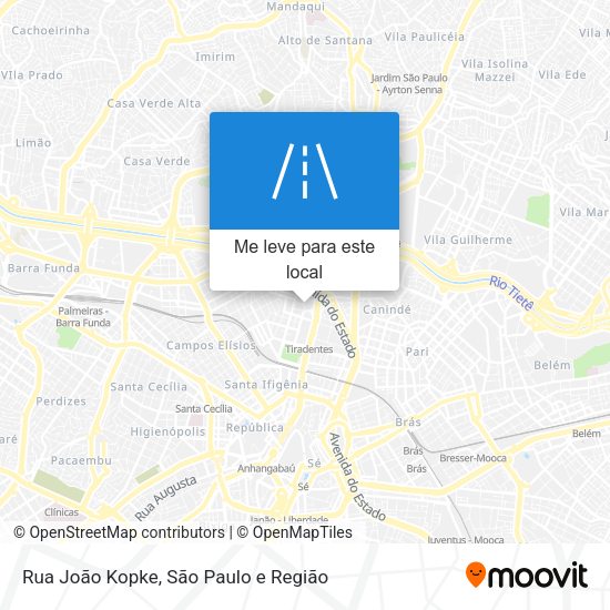 Rua João Kopke mapa