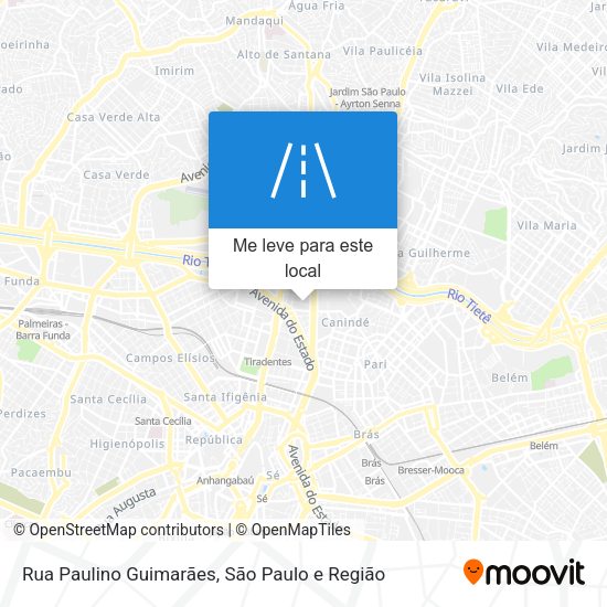 Rua Paulino Guimarães mapa