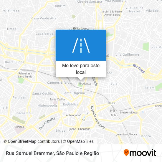 Rua Samuel Bremmer mapa