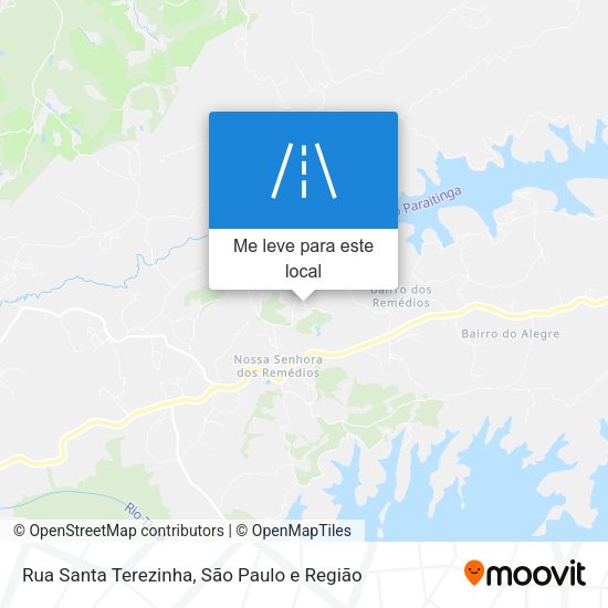 Rua Santa Terezinha mapa