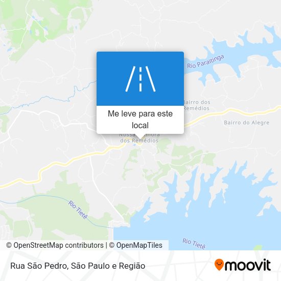 Rua São Pedro mapa